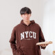 【2026新品上市】NYCU立體毛巾繡落肩帽T_可可棕